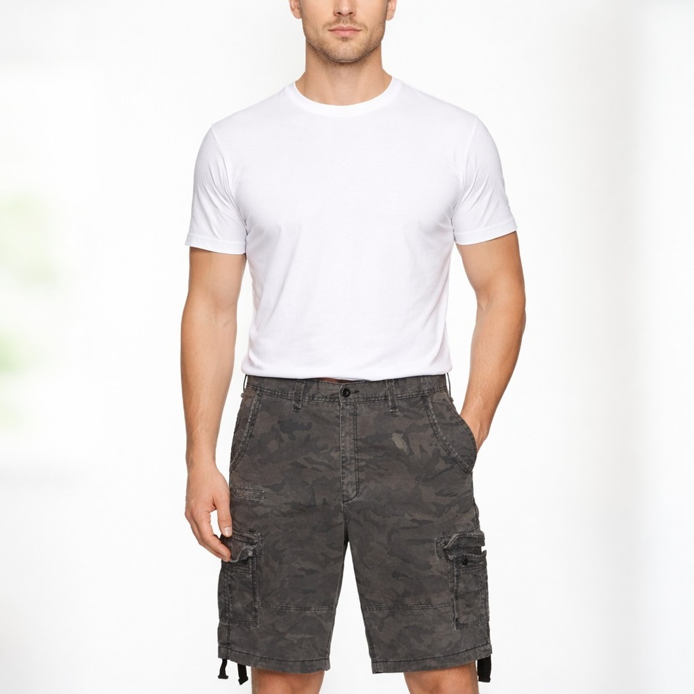 Jordan Craig Cotton Cargo Shorts Streetwear Utility Grunge Y2K SZ 40